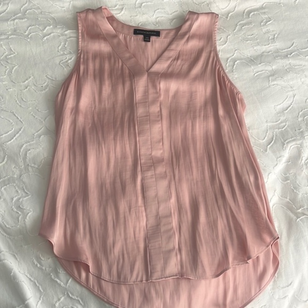 banana republic pink blouse